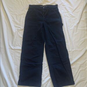american eagle super high rise baggy wide leg pants